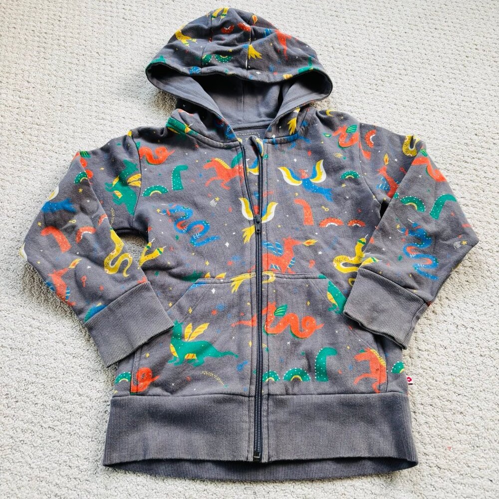 Piccalilly gray dragon hoodie jacket